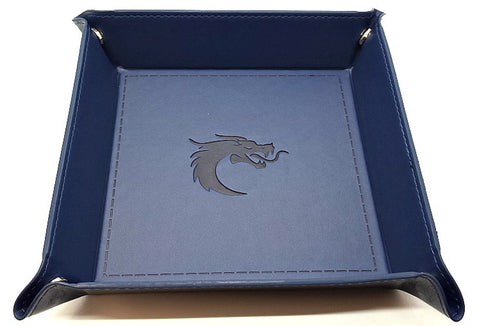 OSDTRA-02 Dice Rolling Tray: Square - Blue w/ Blue Back