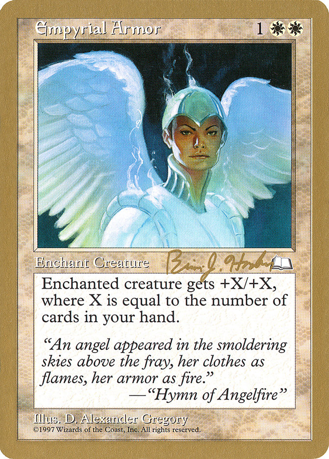 mtg world championship cards Magic The Gathering - Boil Empyrial Armor (Brian Hacker) [World