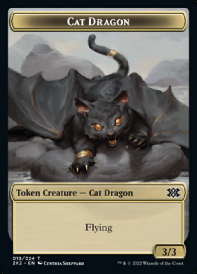 Cat Dragon // Eldrazi Scion Double-sided Token [Double Masters 2022 To