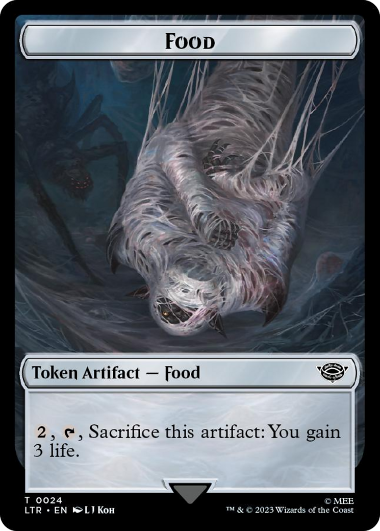 Smaug // Food (0024) Double-Sided Token (Surge Foil) [The Lord of the Smaug // Food (0024) Double-Sided Token (Surge Foil) [The Lord of the