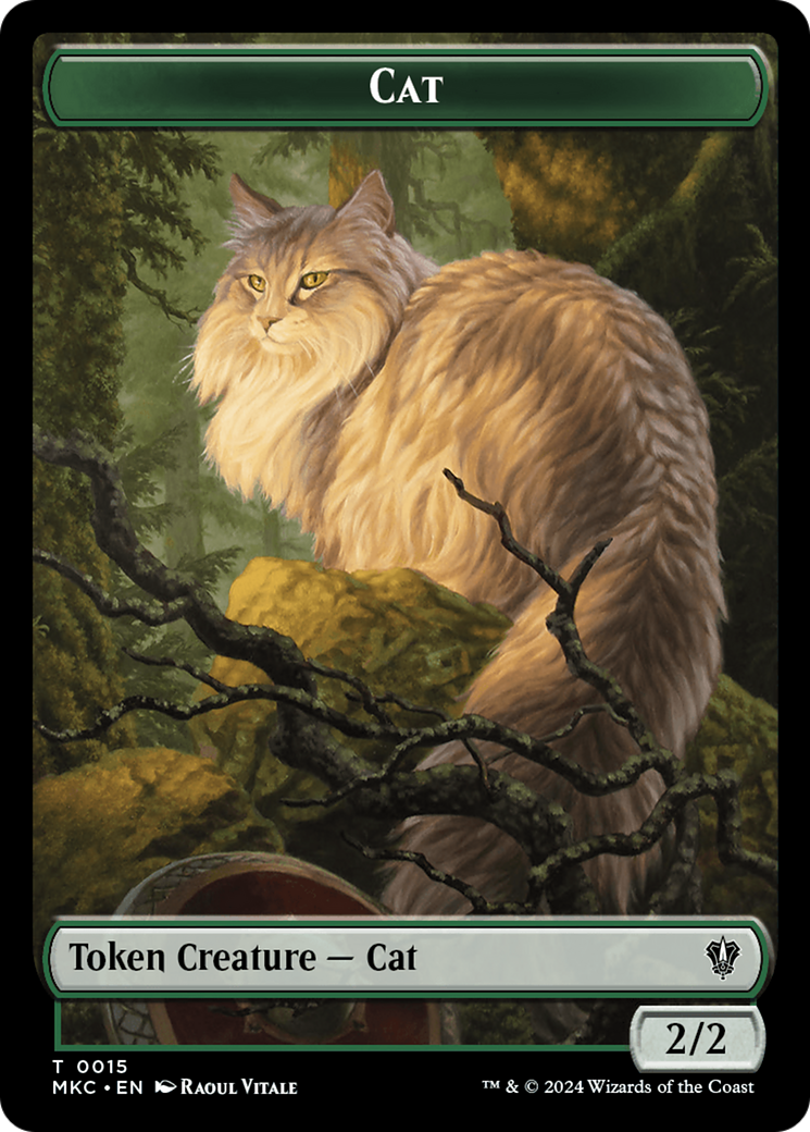 Drake // Cat Double-Sided Token [Murders at Karlov Manor Commander Tok