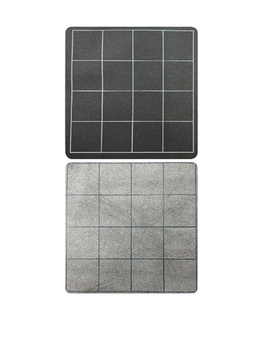 CHX 96480 Battlemat: Two-Color Vinyl Game Mat - Black Grey 1" Square Pattern