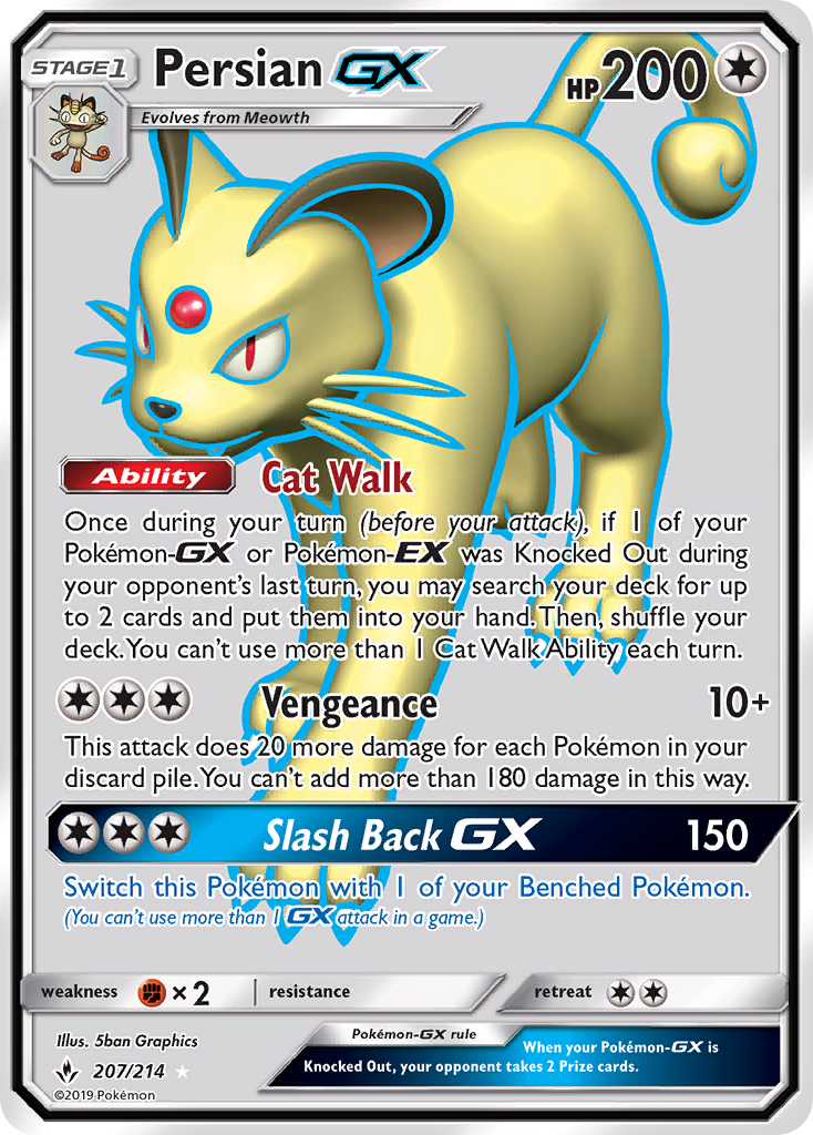 Persian GX (207/214) [Sun & Moon: Unbroken Bonds]