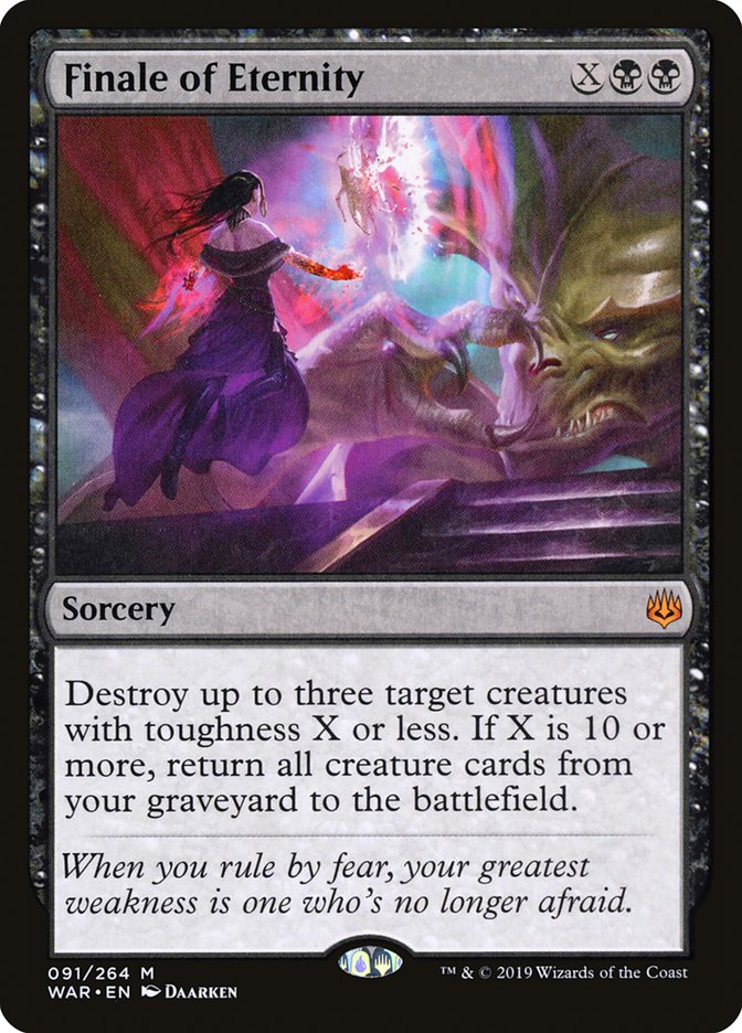mtg war of the spark cards Leave the chosen cards in your graveyard and put the rest into your hand Finale of Eternity [War of