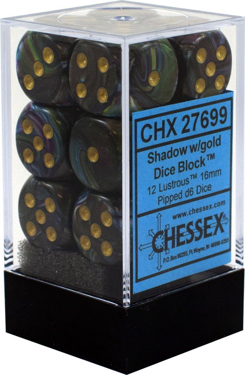 CHX 27699 Lustrous: Shadow/Gold d6 (12)