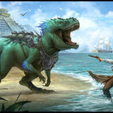 Dinosaur vs Pirate - Playmat