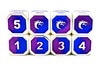 OSDMTL-31 Dragon Forged Platinum Purple & Blue D6 Set