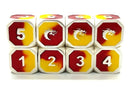 OSDMTL-31 Dragon Forged Platinum Red & Yellow D6 Set