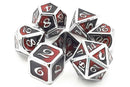 OSDMTL-98 Dragon Scale - Black & Red Polyhedral 7 Die Set