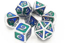 OSDMTL-99 Dragon Scale - Blue & Green Polyhedral 7 Die Set