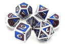 OSDMTL-100 Dragon Scale - Purple & Blue Polyhedral 7 Die Set