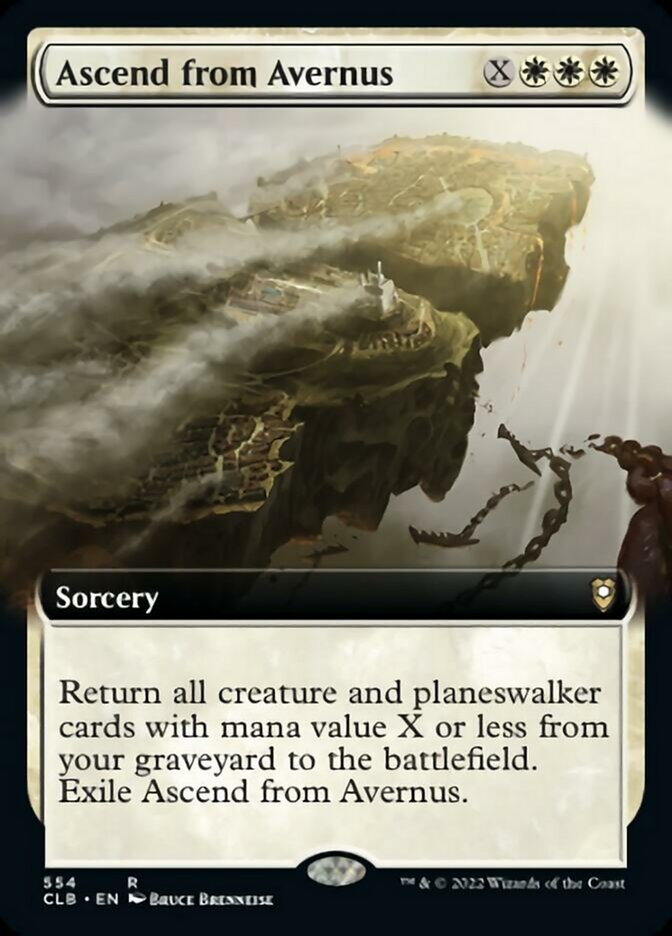 Ascend from Avernus (Extended Art) [Commander Legends: Battle for Bald Ascend from Avernus (Extended Art) [Commander Legends: Battle for Bald