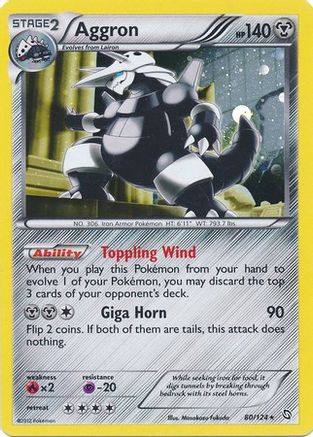 Aggron (80/124) (Cosmos Holo) [Black & White: Dragons Exalted]