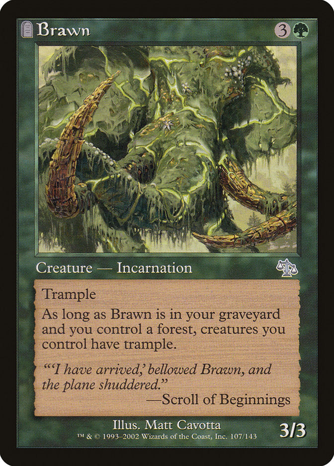 cards like wonder mtg Brawn [Judgment]