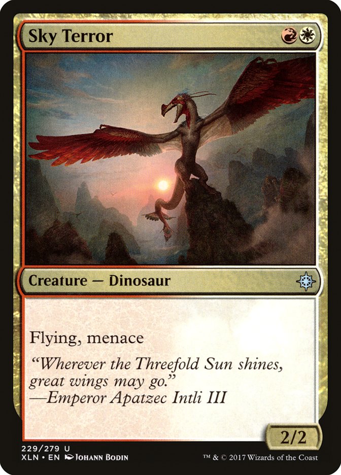 terror mtg card put a +1/+1 counter on The Red Terror. Terror of the Peaks