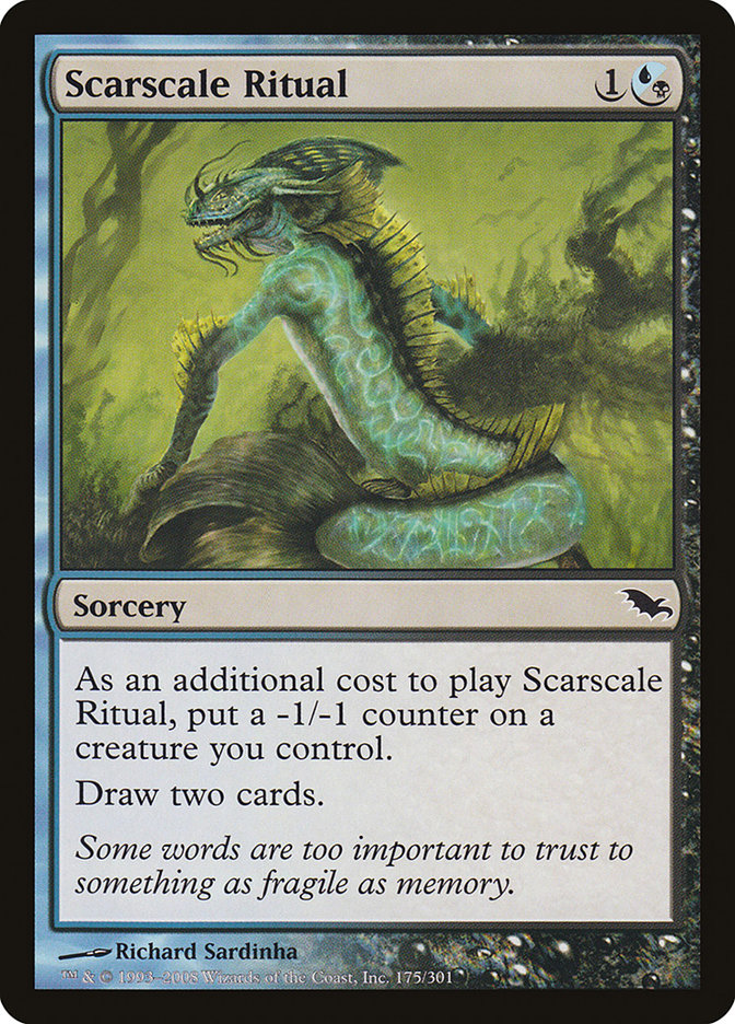 mtg shadowmoor cards Scarscale Ritual [Shadowmoor]
