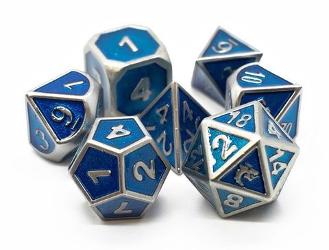 OSDMTL-12 Elven Forged Metallic Teal Polyhedral 7 Die Set