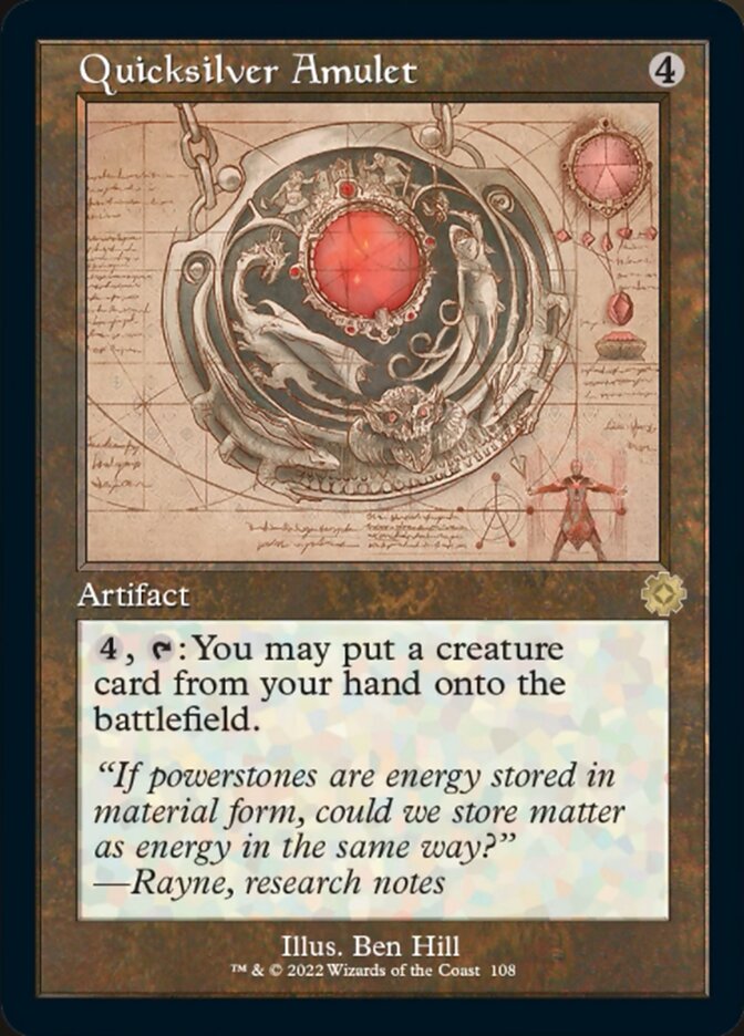 Quicksilver Amulet (Retro Schematic) [The Brothers' War Retro Artifact Quicksilver Amulet (Retro Schematic) [The Brothers' War Retro Artifact