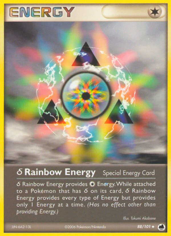 snorlax pokemon cards Rainbow Energy (88/101) (Delta Species) [EX: Dragon Frontiers]