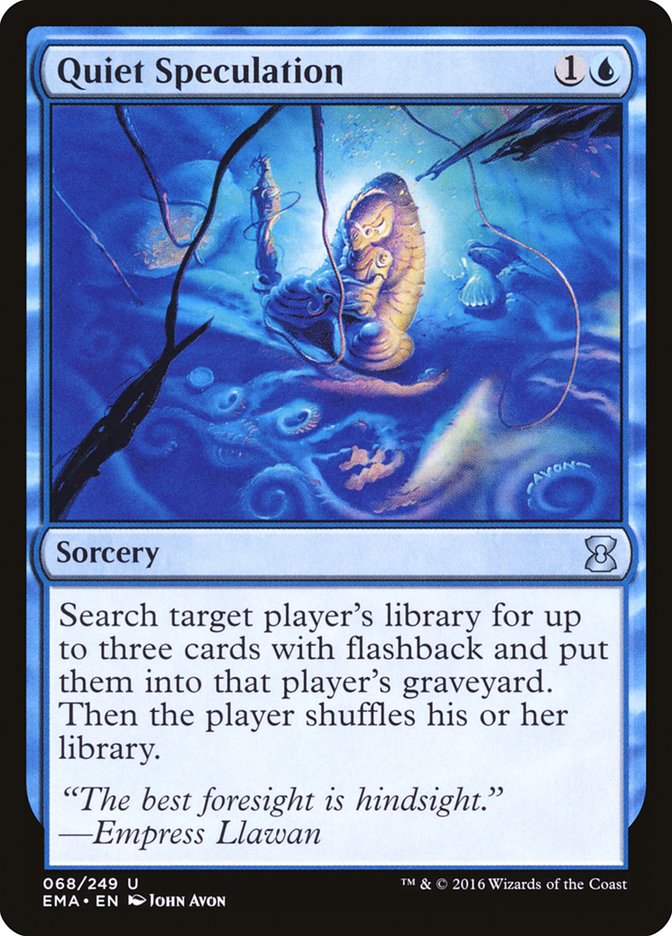 mtg best flashback cards Quiet Speculation [Eternal Masters]