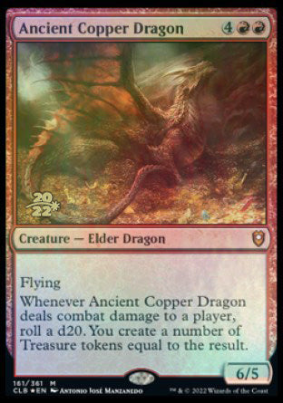 Ancient Copper Dragon [Commander Legends: Battle for Baldur's Gate Pre Ancient Copper Dragon [Commander Legends: Battle for Baldur's Gate Pre