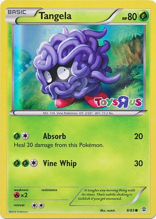 toys r us promo pokemon cards Tangela (8/83) (Toys R Us Promo) [XY: Generations]