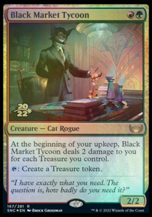 mtg level up cards rules Black Market Tycoon [Streets of New Capenna Prerelease Promos]