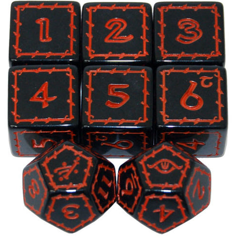 The One Ring 2E RPG: Black Dice Set