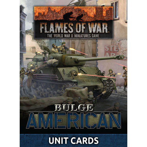 Flames of War WW2: Bulge - American Unit Cards