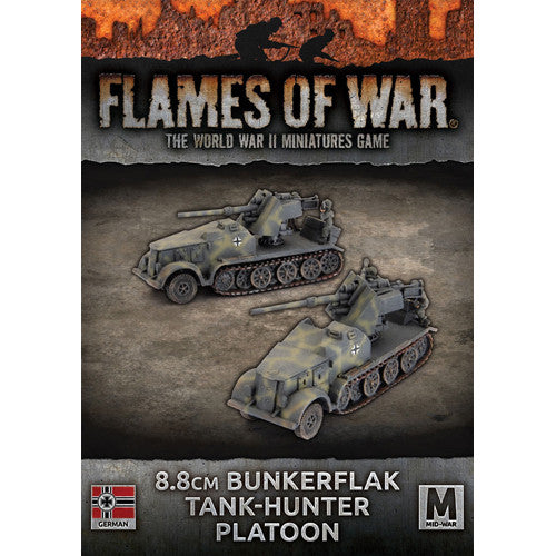 Flames of War WW2: German - 8.8cm Bunkerflak Tank-hunter Platoon