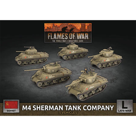 Flames of War: SBX84 Soviet M4 Sherman Tank Company (x5 Plastic)