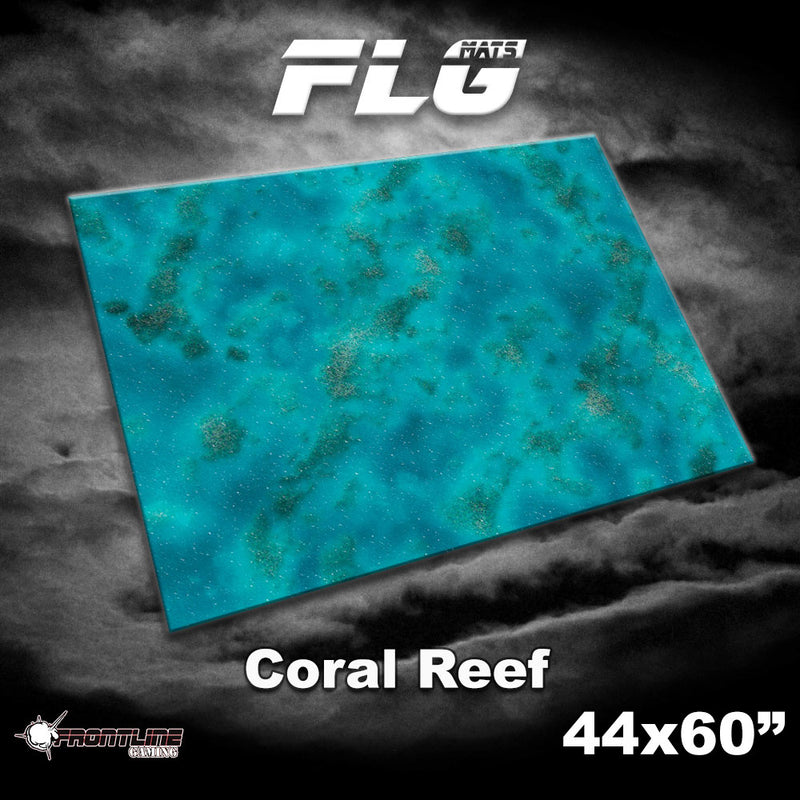 Frontline Gaming 44x60 Gaming Mat FLG - Coral Reef