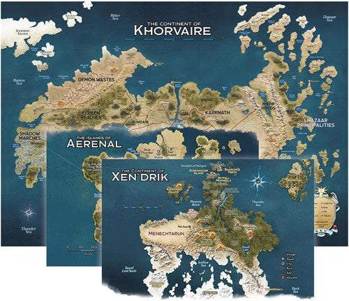 D&D 5E RPG: Eberron Rising from the Last War - Khorvaire Map Set