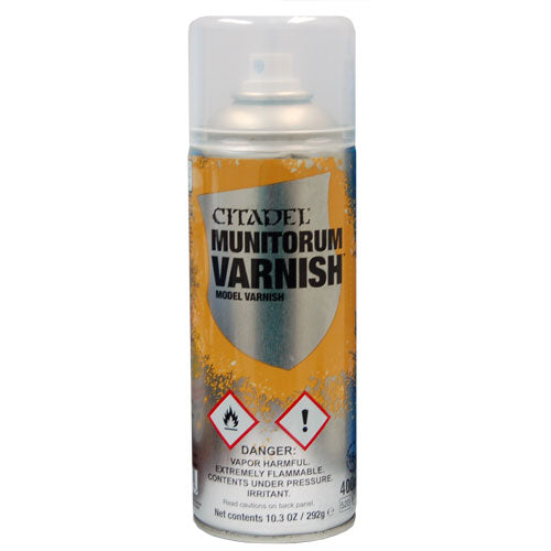 Munitorum Varnish Model Varnish Spray (Clear Coat)