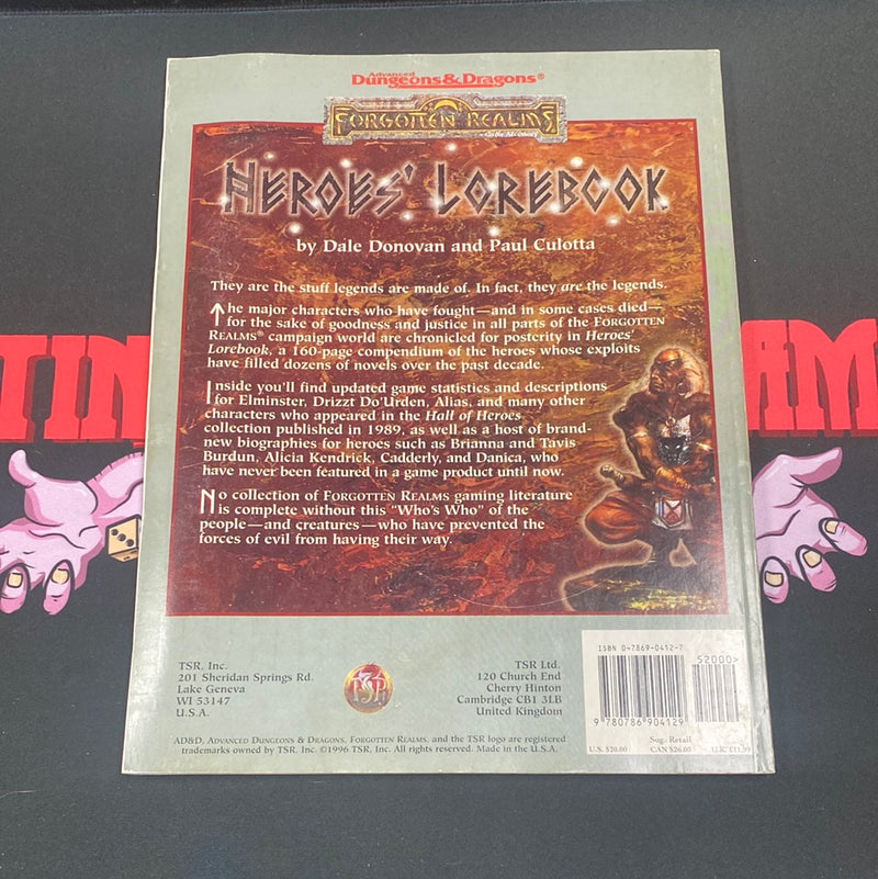Advanced Dungeons & Dragons: Forgotten Realms - Heroes’ Lorebook
