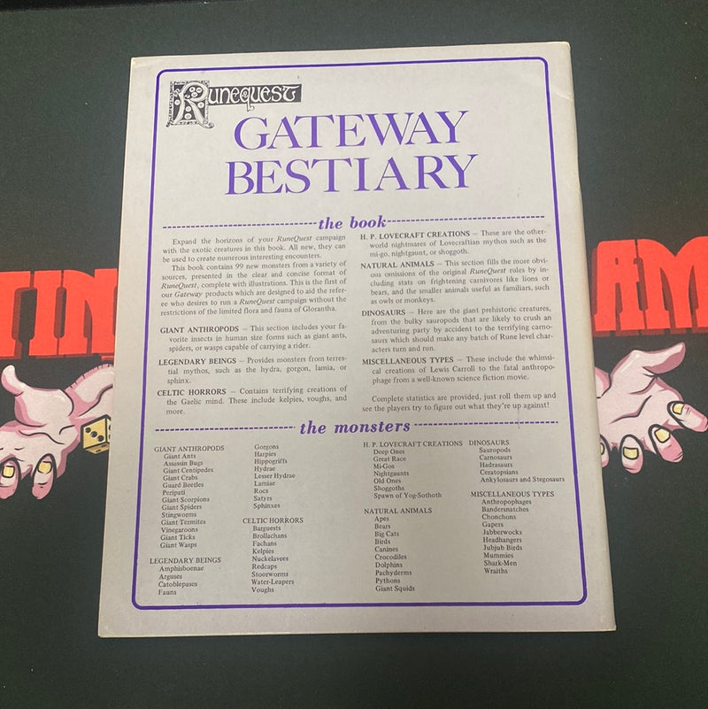 Runequest: The Gateway Bestiary