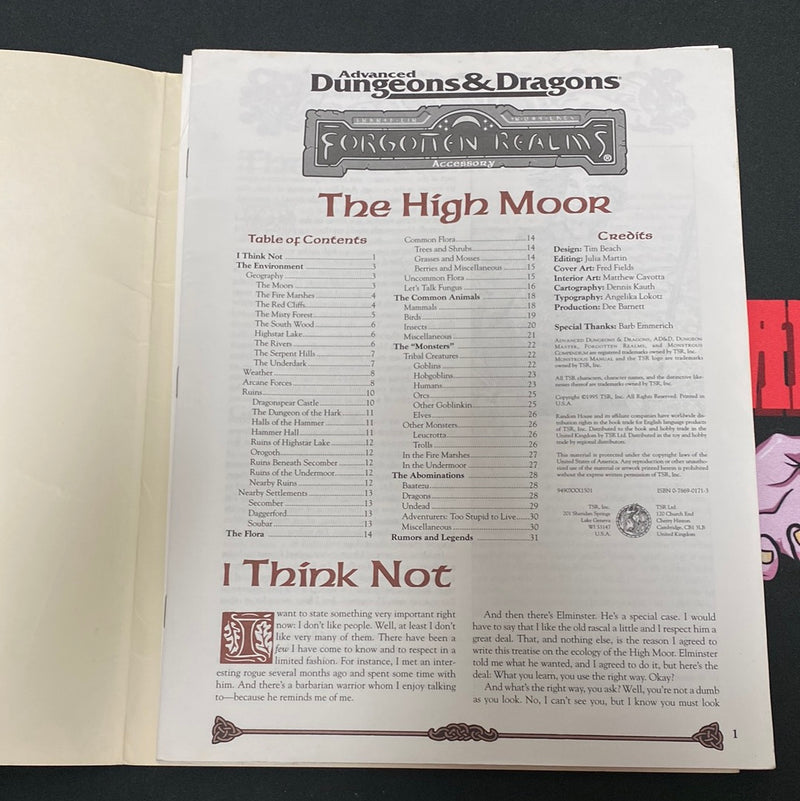 Advanced Dungeons & Dragons 2E: Forgotten Realms Elminster’s Ecologies Box Set PLUS Bonus
