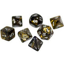 CHX 27418 Leaf Black Gold/Silver Polyhedral 7 Die Set