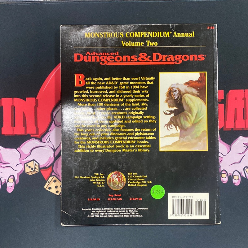 Advanced Dungeons & Dragons: Monstrous Compendium Annual Volume Two