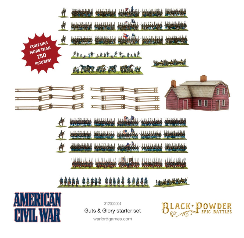 Black Powder Epic Battles - American Civil War Guts & Glory Starter Set