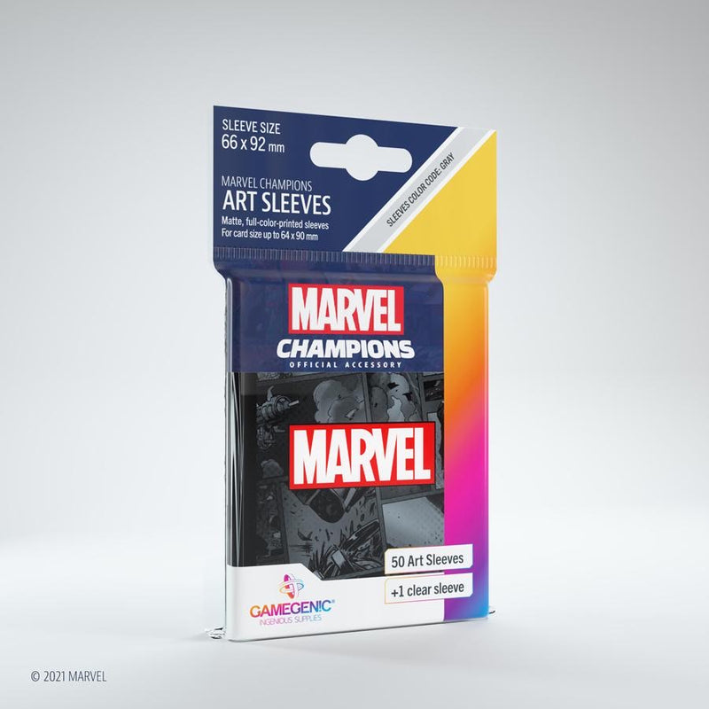 Marvel Champions Art Sleeves - Marvel Black