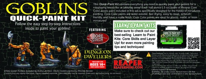 RPR 09914 Learn to Paint: Goblins Quick-Paint Kit
