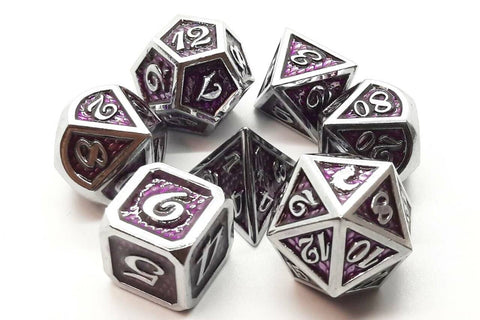 OSDMTL-65 Dragon Scale - Purple Polyhedral 7 Die Set