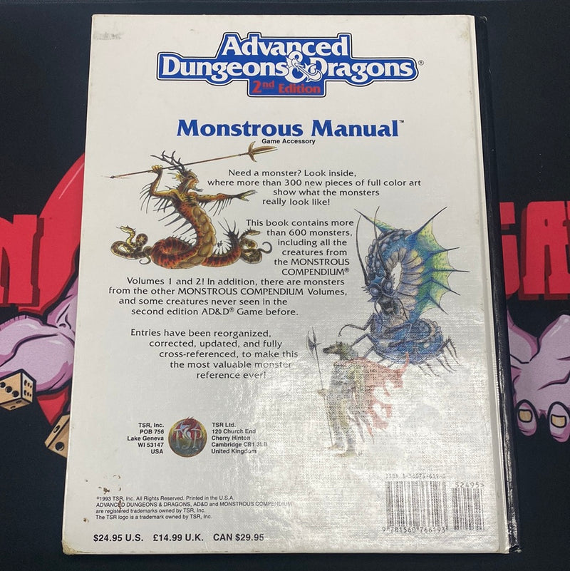 Advanced Dungeons & Dragons 2E: Monstrous Manual
