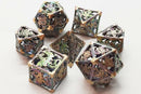 OSDMTL-81 Hollow Dragon Dice - Spectral w/ Gold Polyhedral 7 Die Set