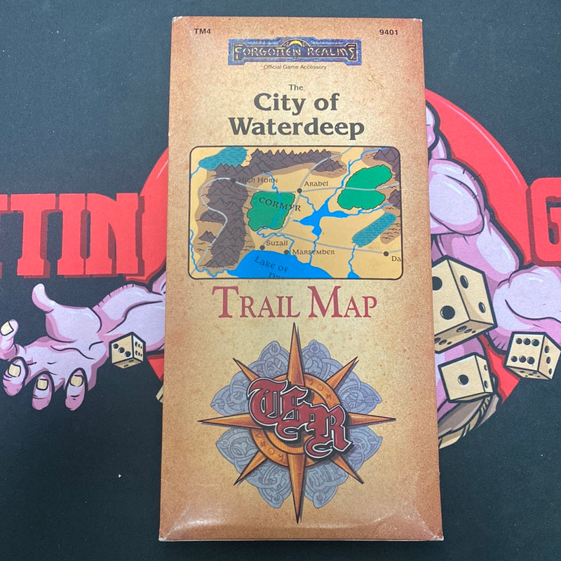 Advanced Dungeons & Dragons: Forgotten Realms The City of Waterdeep Trail Map
