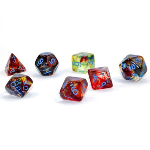 CHX 27559 Nebula Primary/Blue Polyhedral 7-Die Set