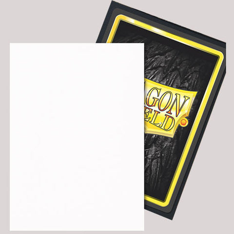 Dragon Shield Sleeves: Matte Dual - Snow (100)