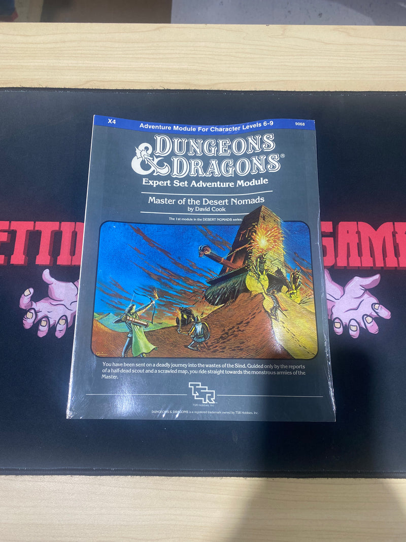 Advanced Dungeons & Dragons: Master of the Desert Nomads X4 (new in shrink, minor damage)