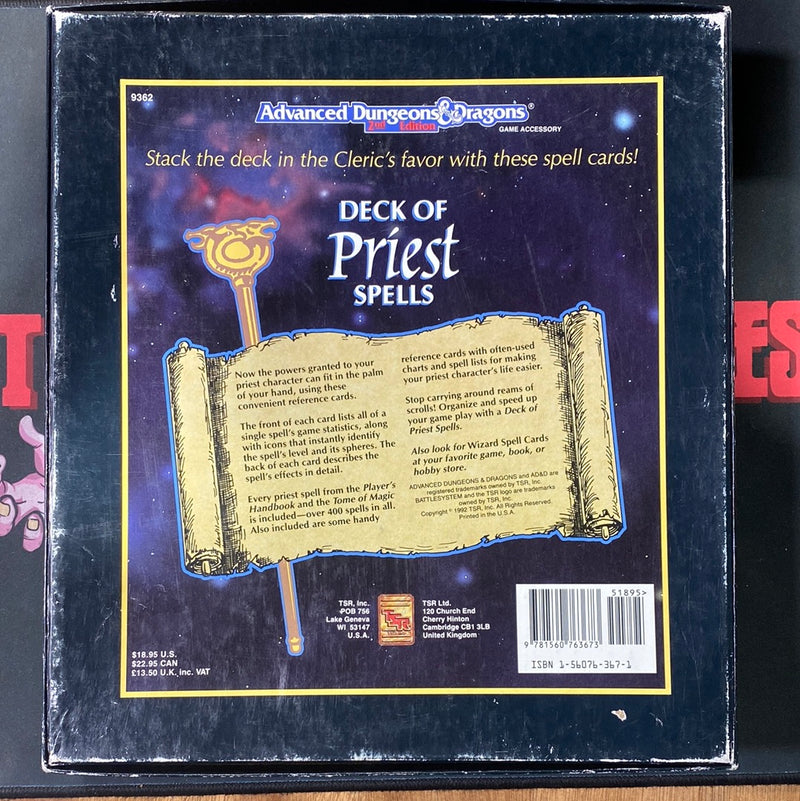 Dungeons & Dragons 2E: Deck of Priest Spells